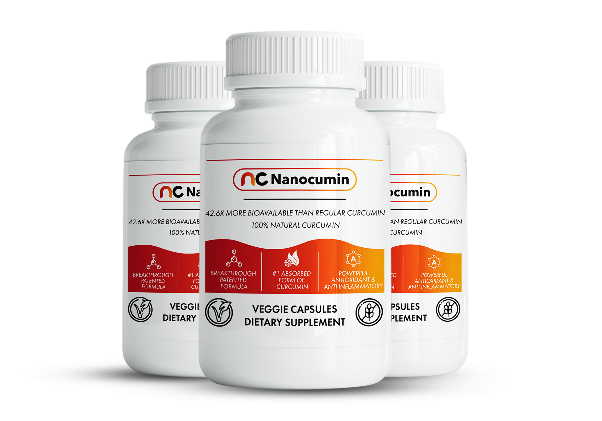 Nanocumin 3 bottles